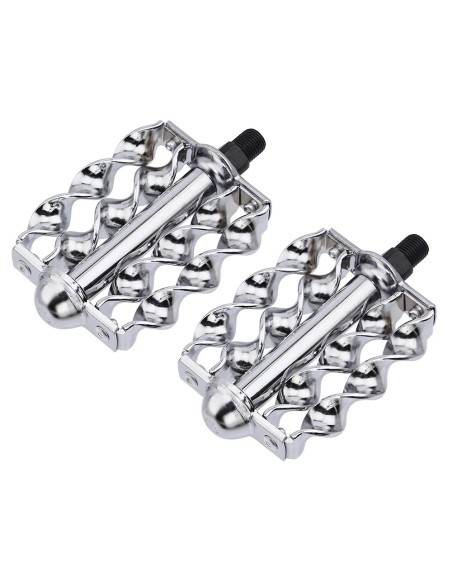 Double Flat Twisted Pedals 1/2 Chrome.